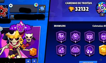 BRAWL STARS CONTA COM 85 BRAWLERS
