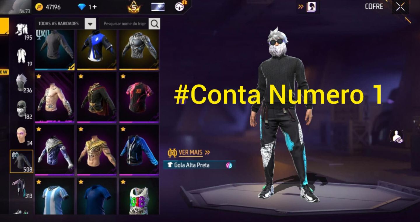 DIVERSAS CONTAS DE FREE FIRE, GEMADA BÁSICA E ETC... LÉIA A DESCRIÇÃO POR FAVOR