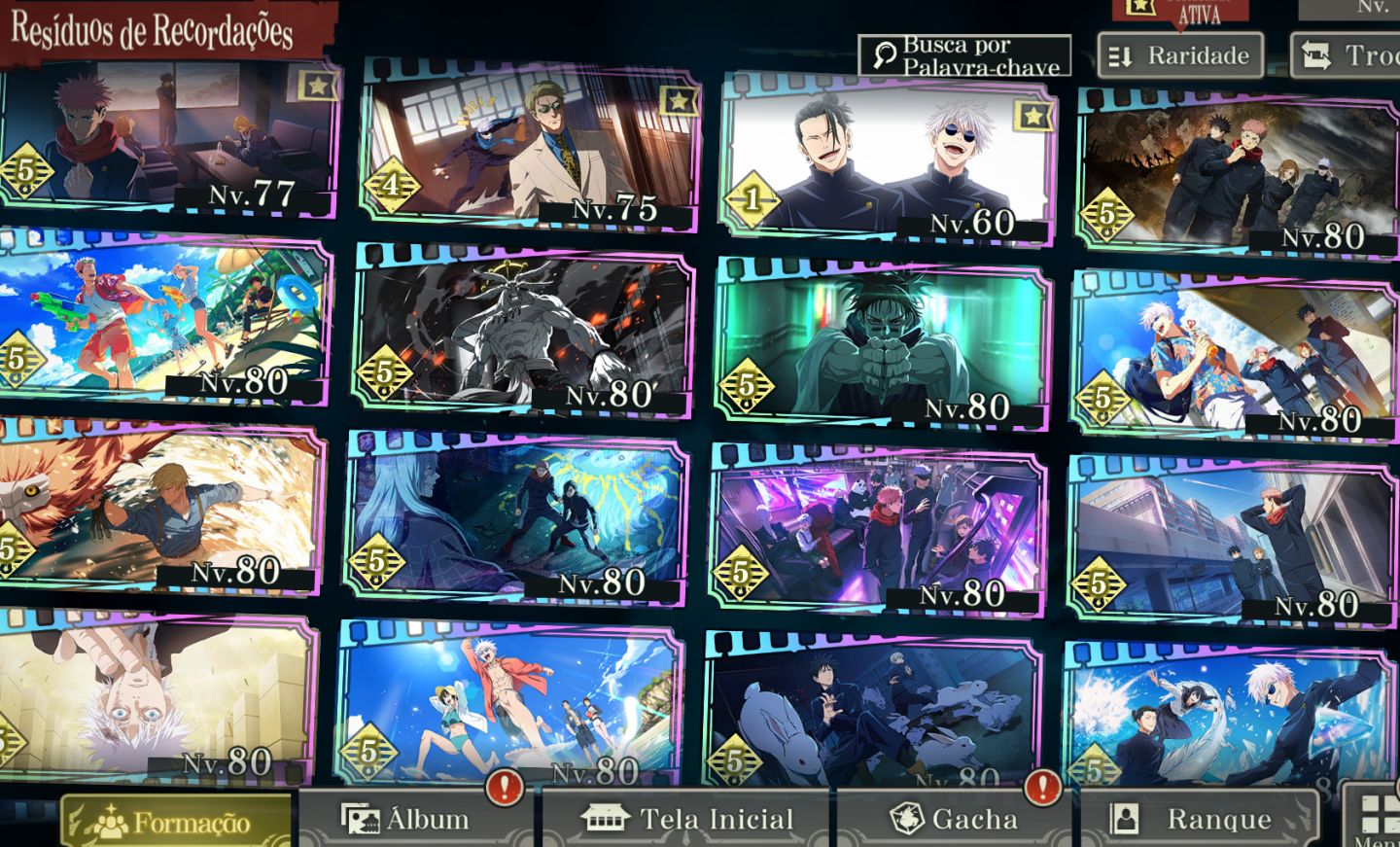 CONTA ENDGAME JUJUTSU PHANTOM PARADE SERVIDOR TW HK