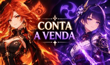 Conta de Genshin Impact com alto investimento! Muitos personagens, armas e giros