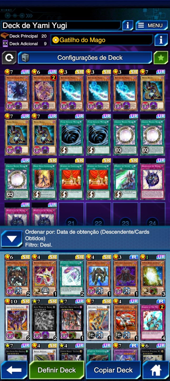 Conta Yu-gi-oh Duel Links + 17 Decks Meta Prontos+100 Personagens Desbloqueados