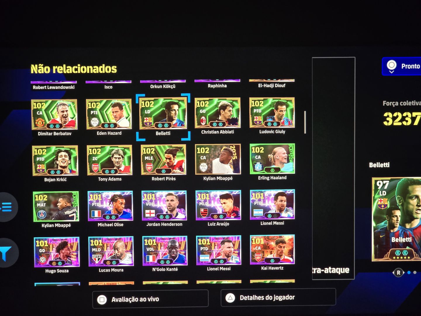 Messi + Mbappé + Cruyff + Adriano | Conta eFootball FC 3261