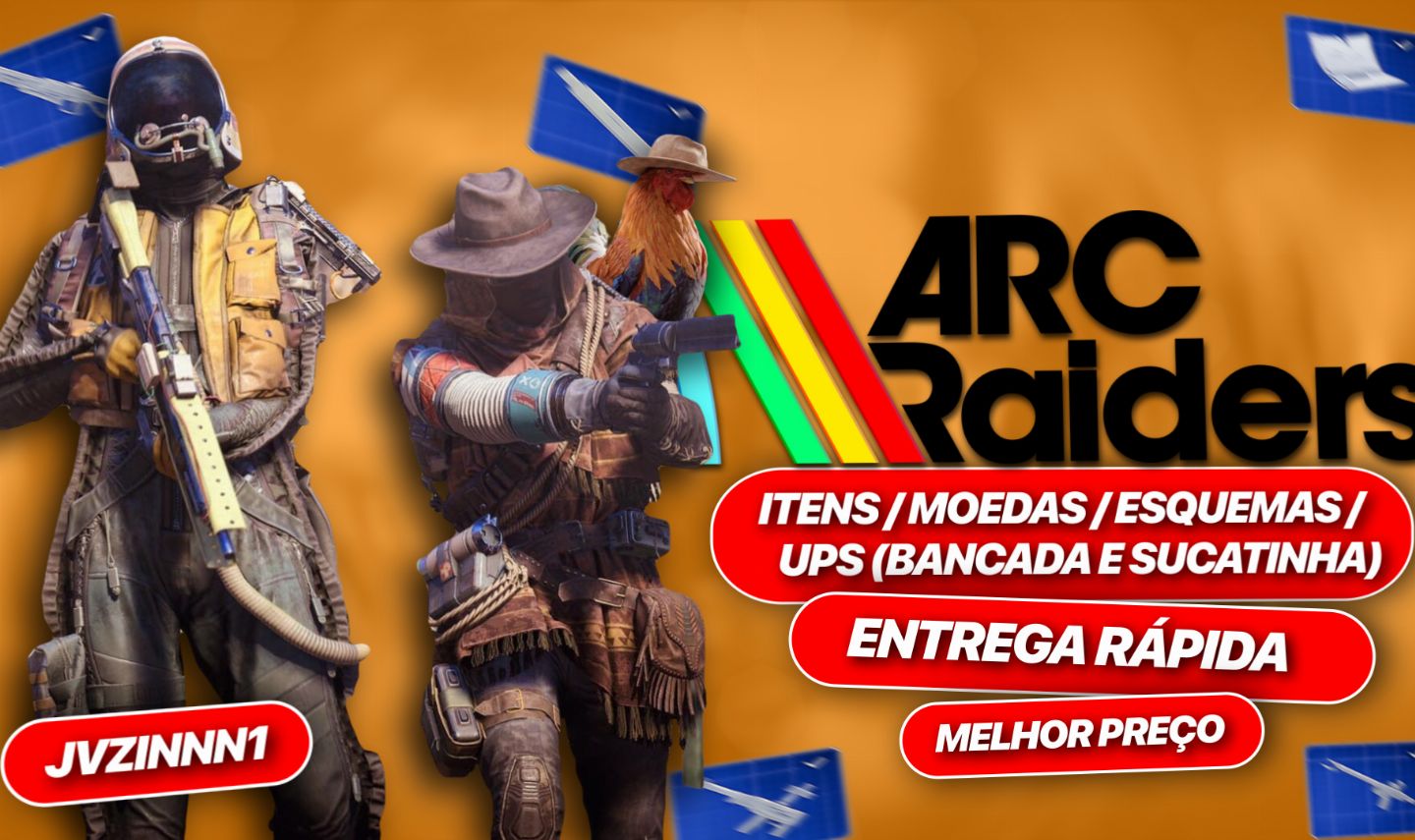 ARC RAIDERS MENOR PREÇO! ITENS, ARMAS, MOEDAS, ESQUEMAS (ENTREGA 24 HORAS)