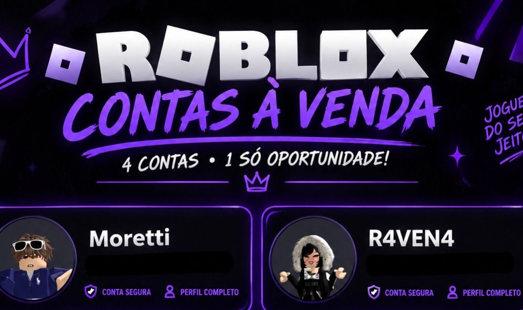 Contas Roblox a venda. Compra de forma conforme gastos.
