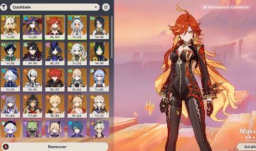 Conta Genshin AR60 + Conta ZZZ! Furina C2, Arlecchino R1, Mualani C1 R1 + BiS