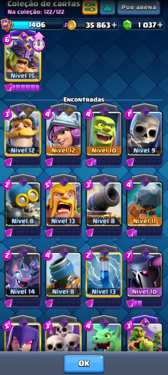 Conta Clash Royale