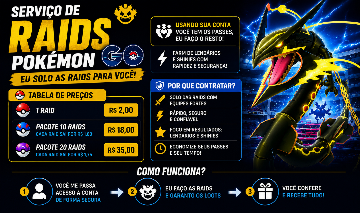Faço Suas Raids no Pokémon GO | Rápido e Confiável
