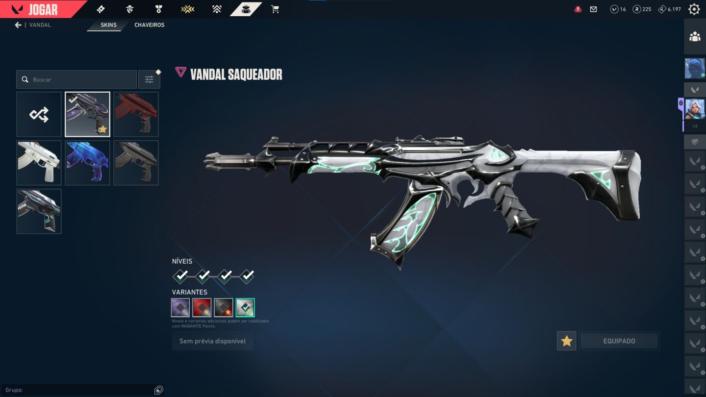 Conta de Valorant com skins valor Negociavel