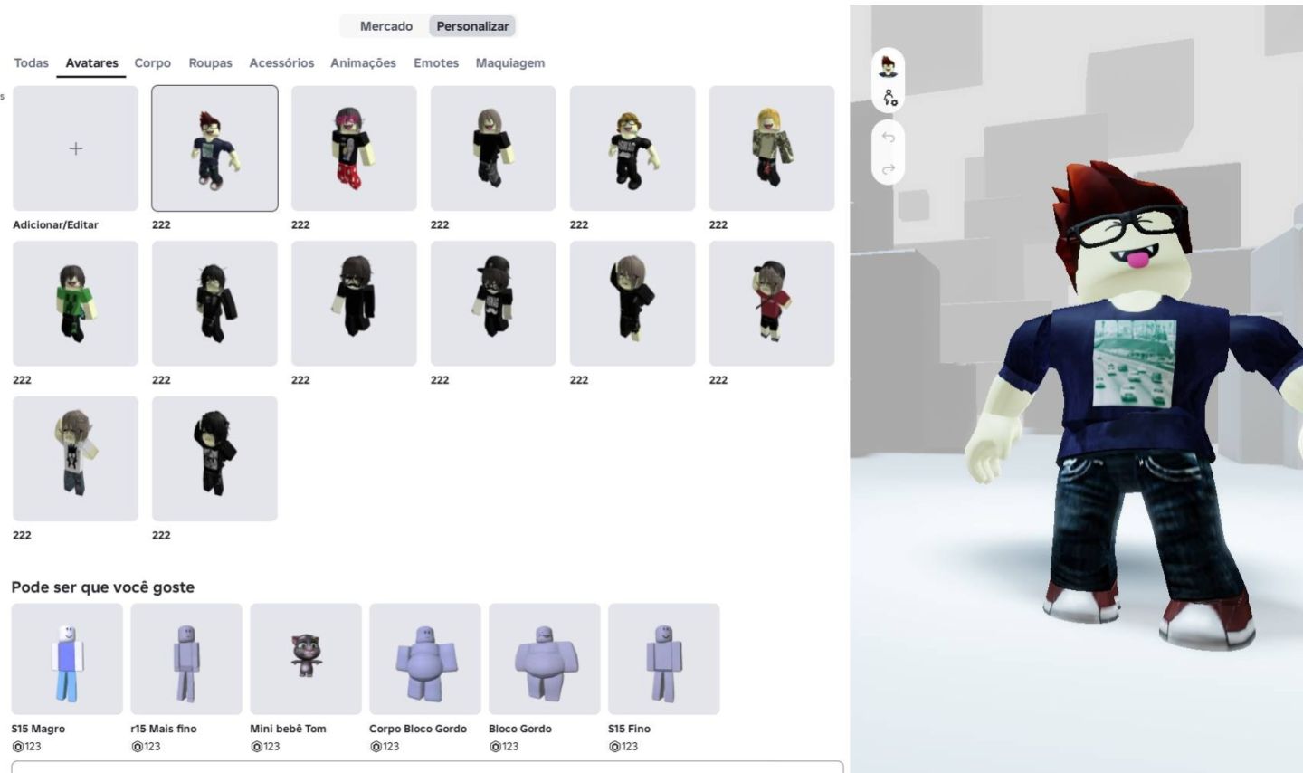 CONTA ROBLOX VARIAS ROUPAS E ESTILOS PROMOOO!!!!!