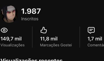 Conta youtuber quase 2k subs super barato