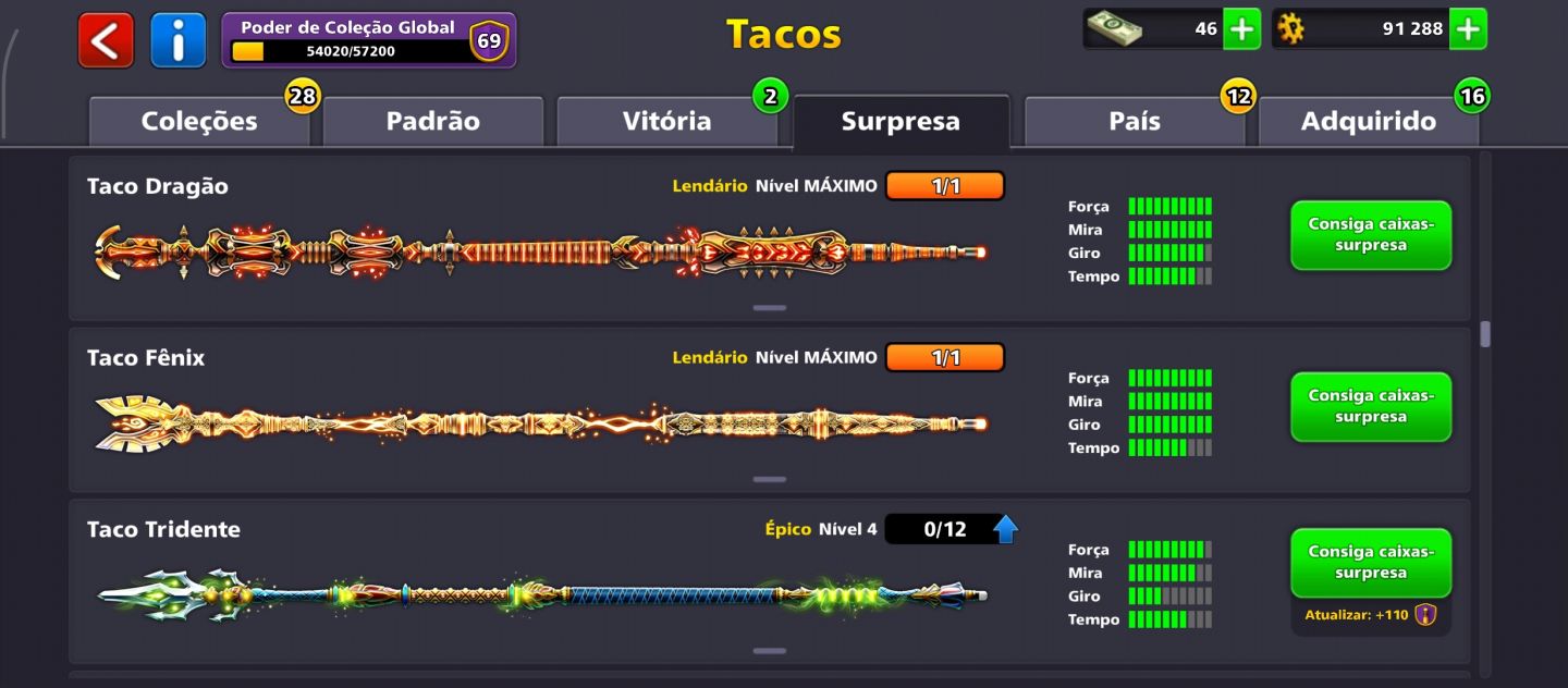 8 BALL POOL NV 251 PODER 69. 20 LENDÁRIO MÁXIMO