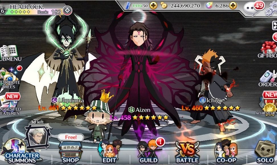 CONTA BLEACH BRAVE SOULS ENDGAME GUILD QUEST