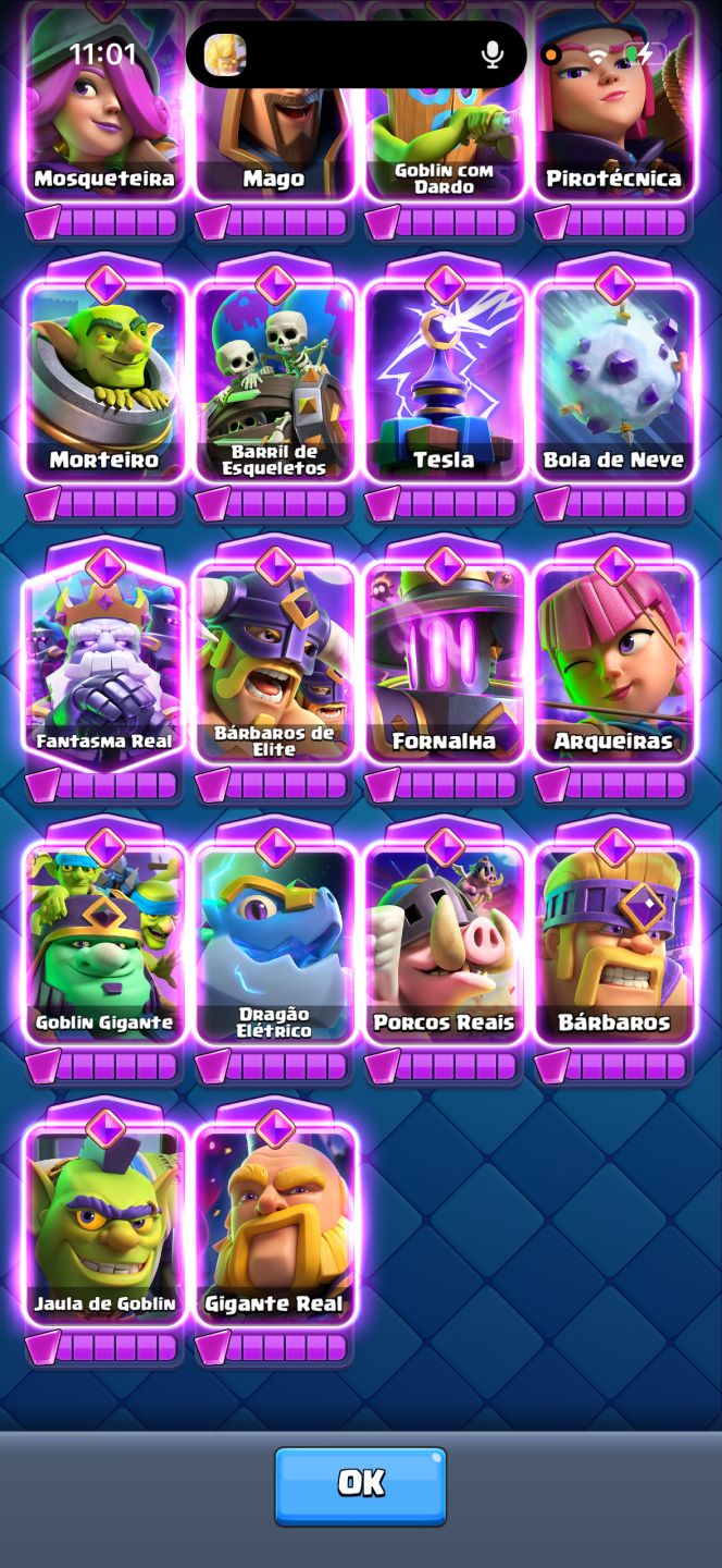 CONTA DE CLASH ROYALE FULL ARENA