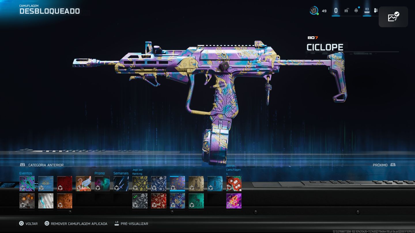CONTA WARZONE (BO7) prestígio 8