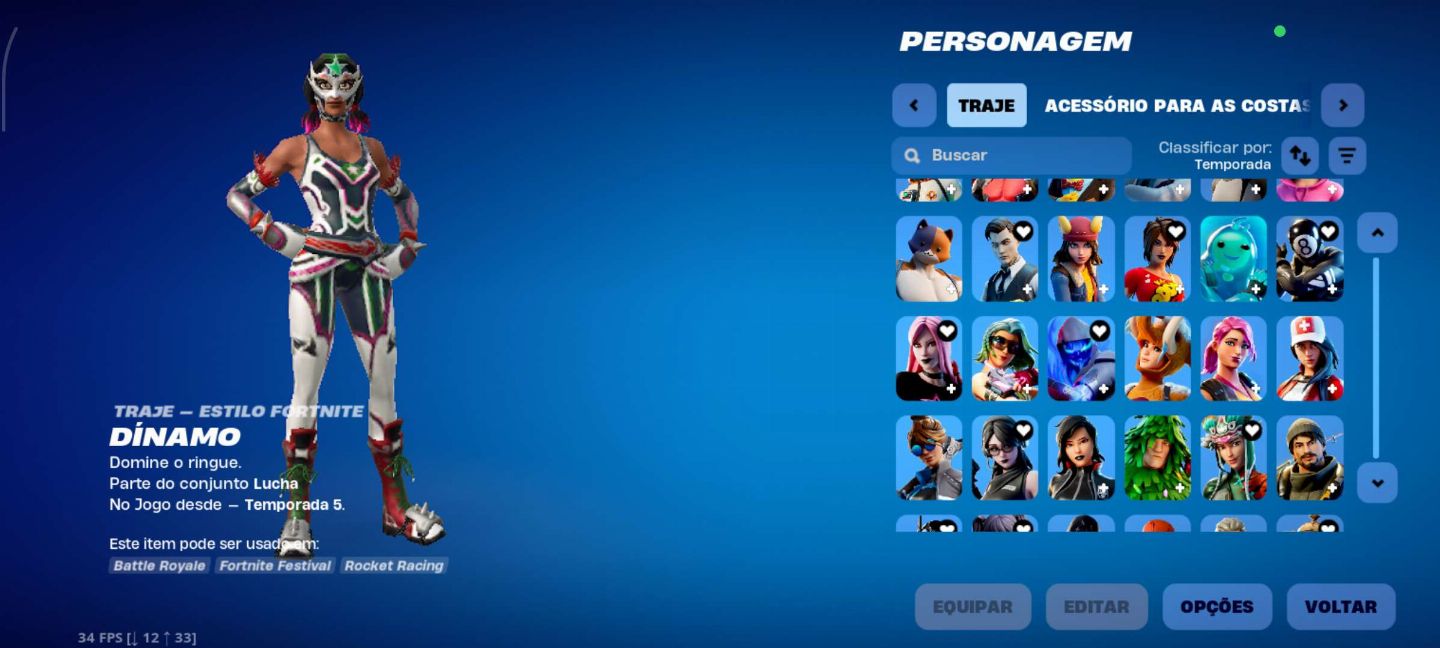 Conta fortnite com skins tryhard e OG Valor negociável pra sair rápido