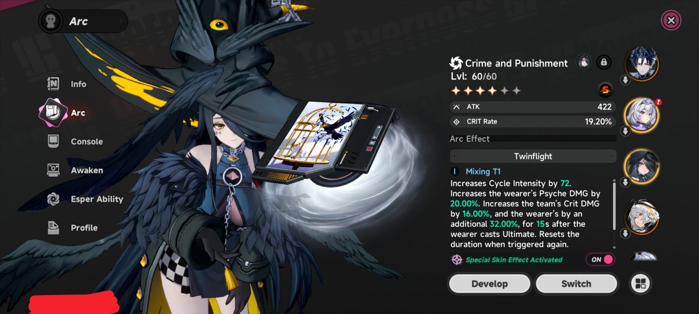 Conta de Nte (DAY 1) com LINKOU+S1+ZANKOU+S1+SHINKU+S1+CHAOS+S1+C1 na promoção