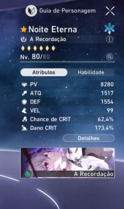 CONTA TL70 COM SILVER WOLF999 E1S1, PHAINON E1S1, EVERNIGHT E0S1, SPARXIE E MAIS