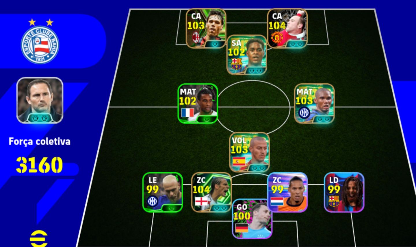 Conta efootball braba e com bons jogadores