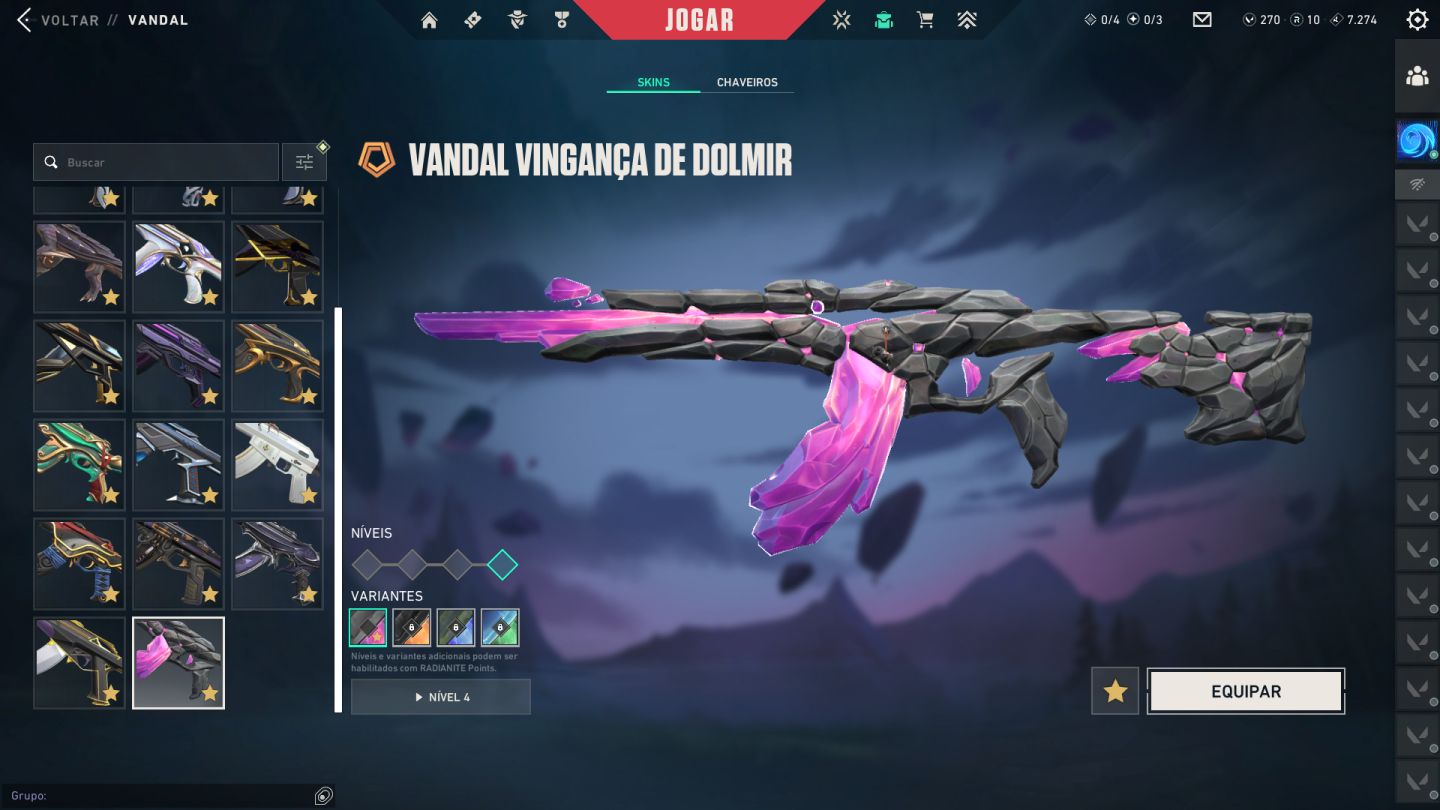Conta Valorant no preço pra sair rapido, skins raras, champions, facas e outras