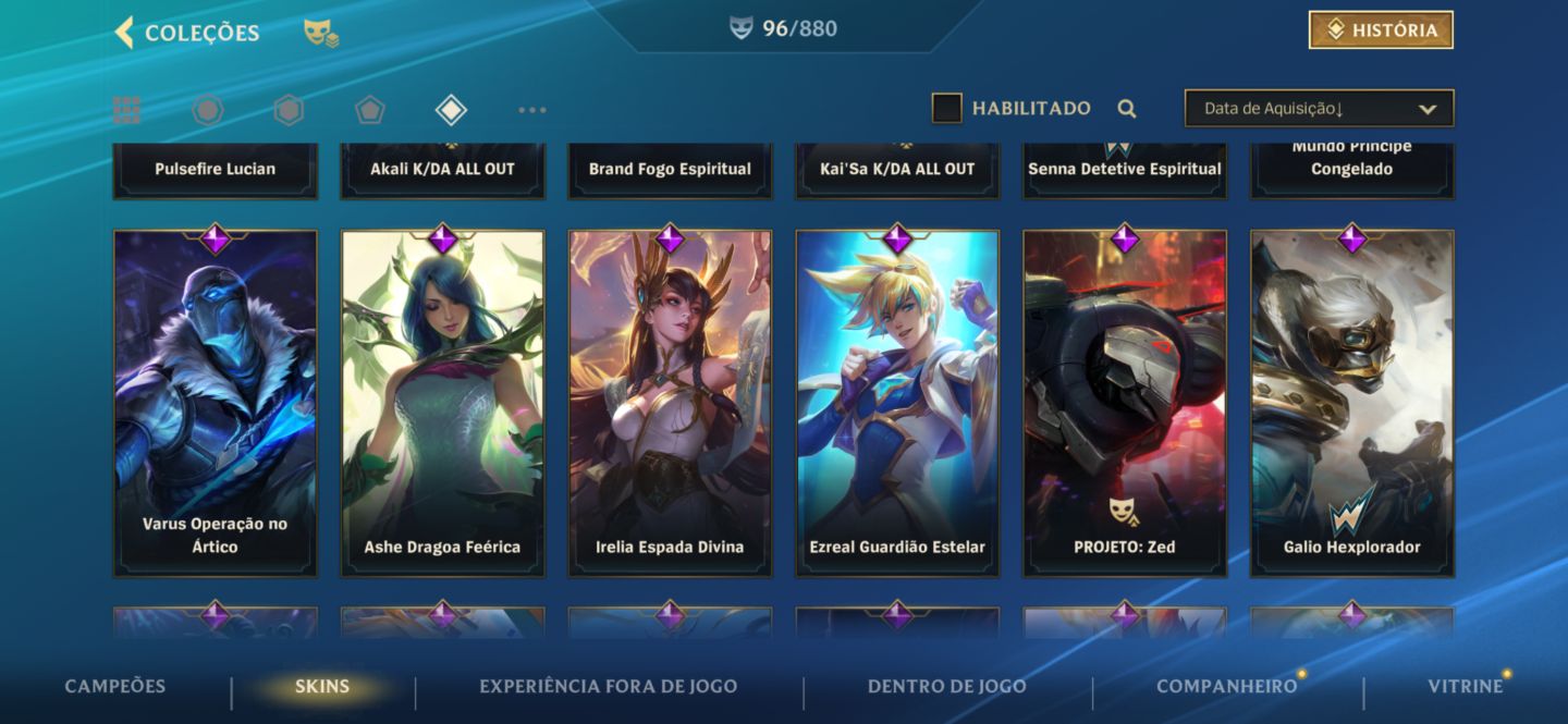 Conta LoL BR | Mestre III | 96+ Skins