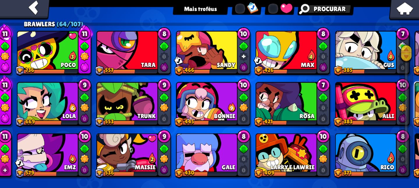 Conta de clash Royale com 9mil troféus, conta do brawl Star 18mil troféu