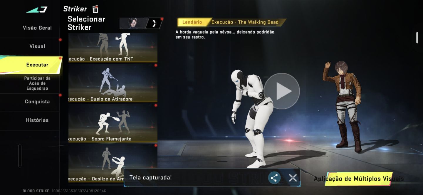CONTA COM 3 SKINS ETERNAS E 2 DA PARCERIA DO ATACK ON TITAN