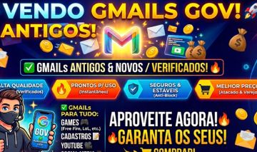 EMAIL GMAIL ANTIGO - MELHOR QUALIDADE!!