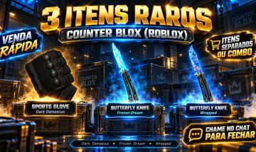 Counter Blox (Roblox) | Luva Dark Damascus + Butterfly Frozen Dream e Wrapped