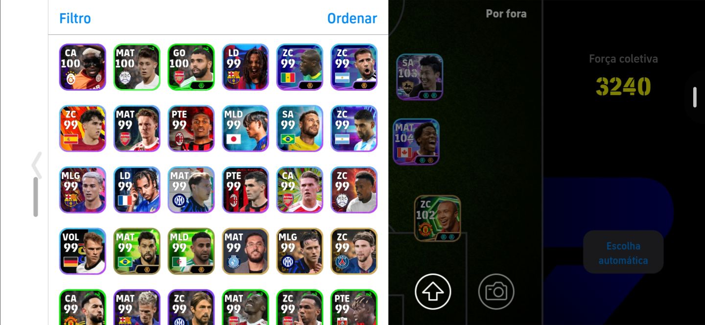 CONTA EFOOTBALL COM 3240 DE FORÇA , MESSI BIG TIME+ADRIANO+ZICO+SON e muito mais