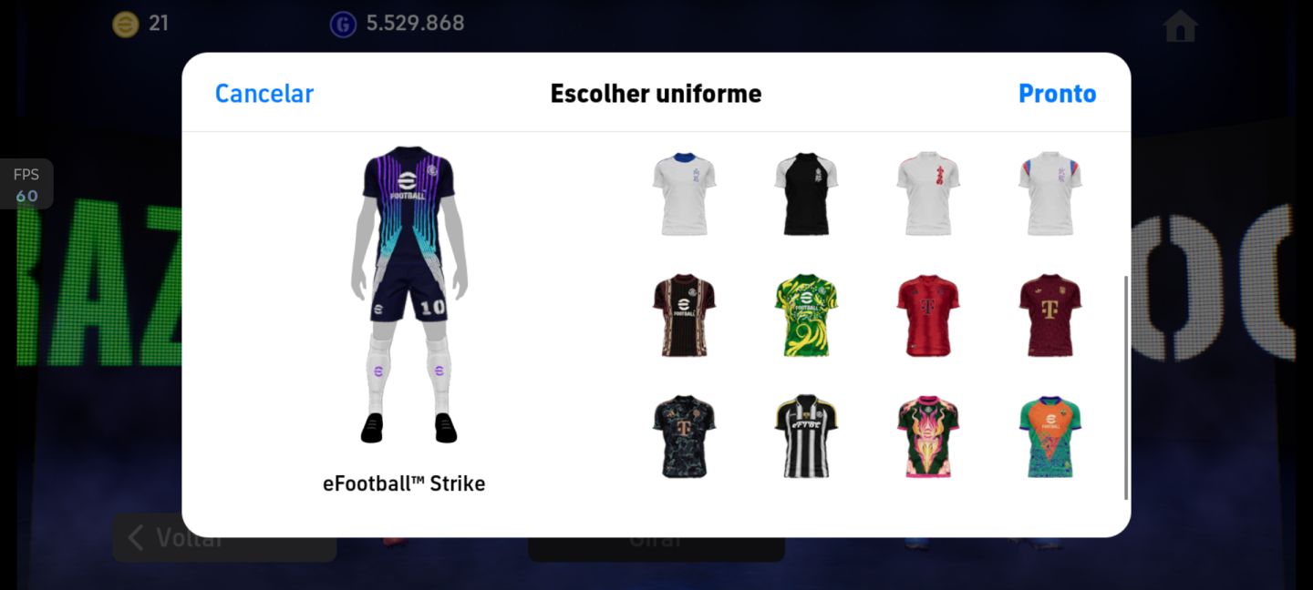 Time efootball Full épico, show time e lendários,