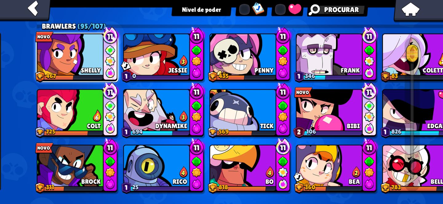 CONTA BRAWL STARS FULL! VÁRIAS HYPERS E MUITAS SKINS!