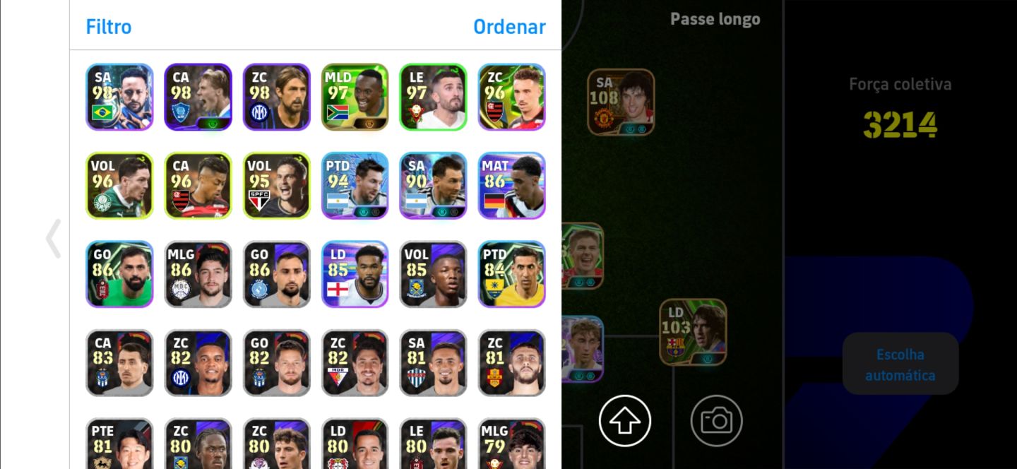 Conta de efootball mobile 27 com Best 109 e Rodri big time top