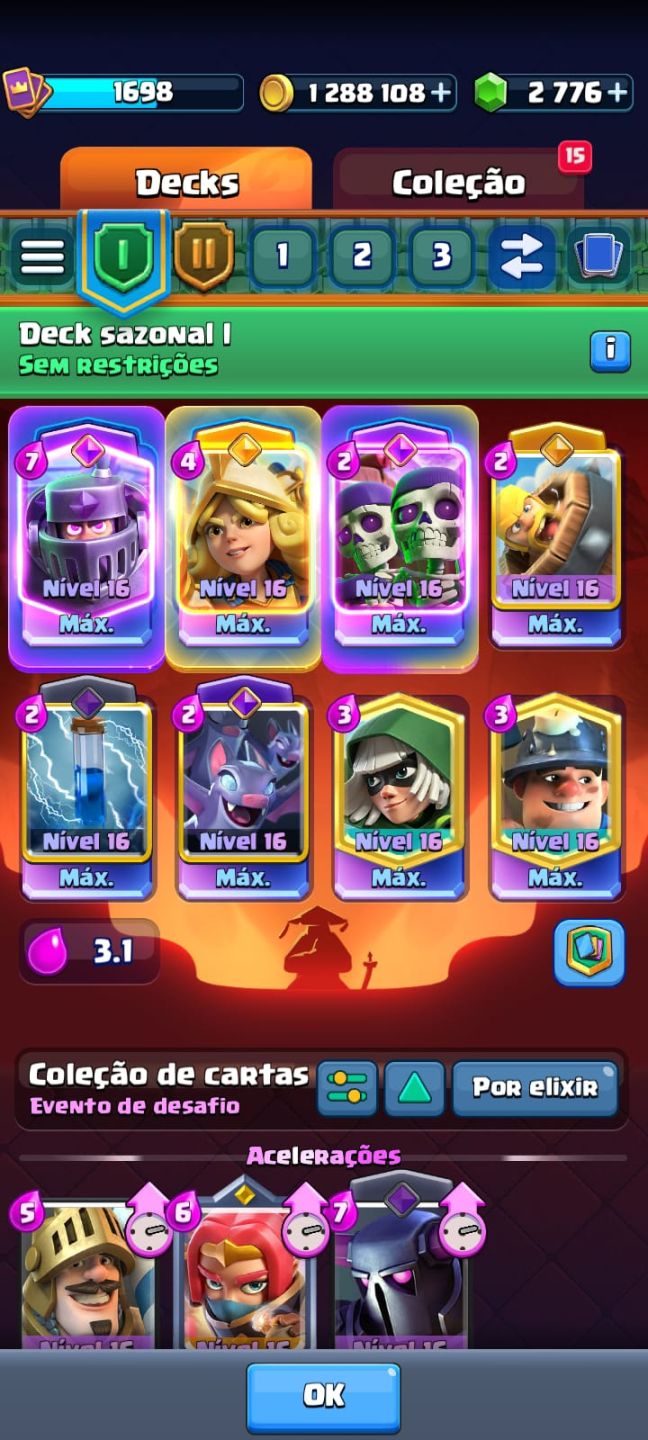 CONTA CLASH ROYALE INSANA! NÍVEL 16 + MUITAS EVOLUÇÕES!