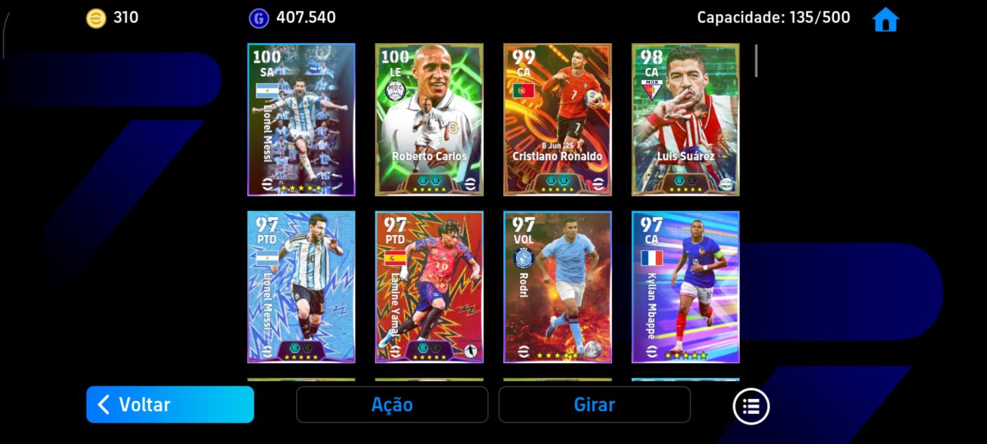 CONTA EFOOTBALL MOBILE COM FORÇA COLETIVA 3187!