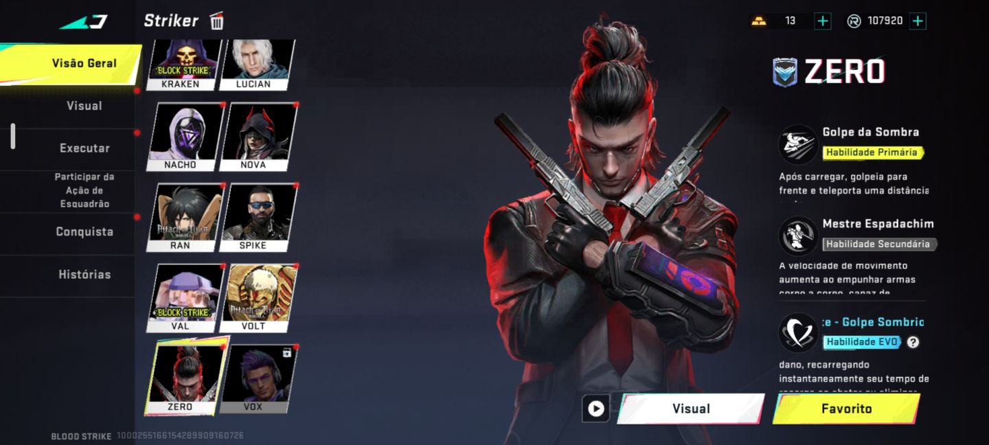 Conta raríssima bloodstrike , 1 pass , evento beta Full, Eterna full