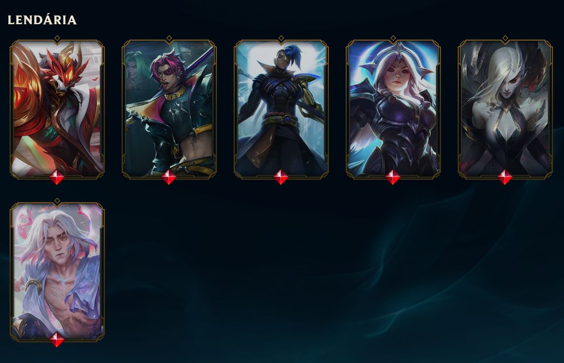 CONTA LOL - GOLD 1 - VARIAS SKINS E MMR DE PLATINA