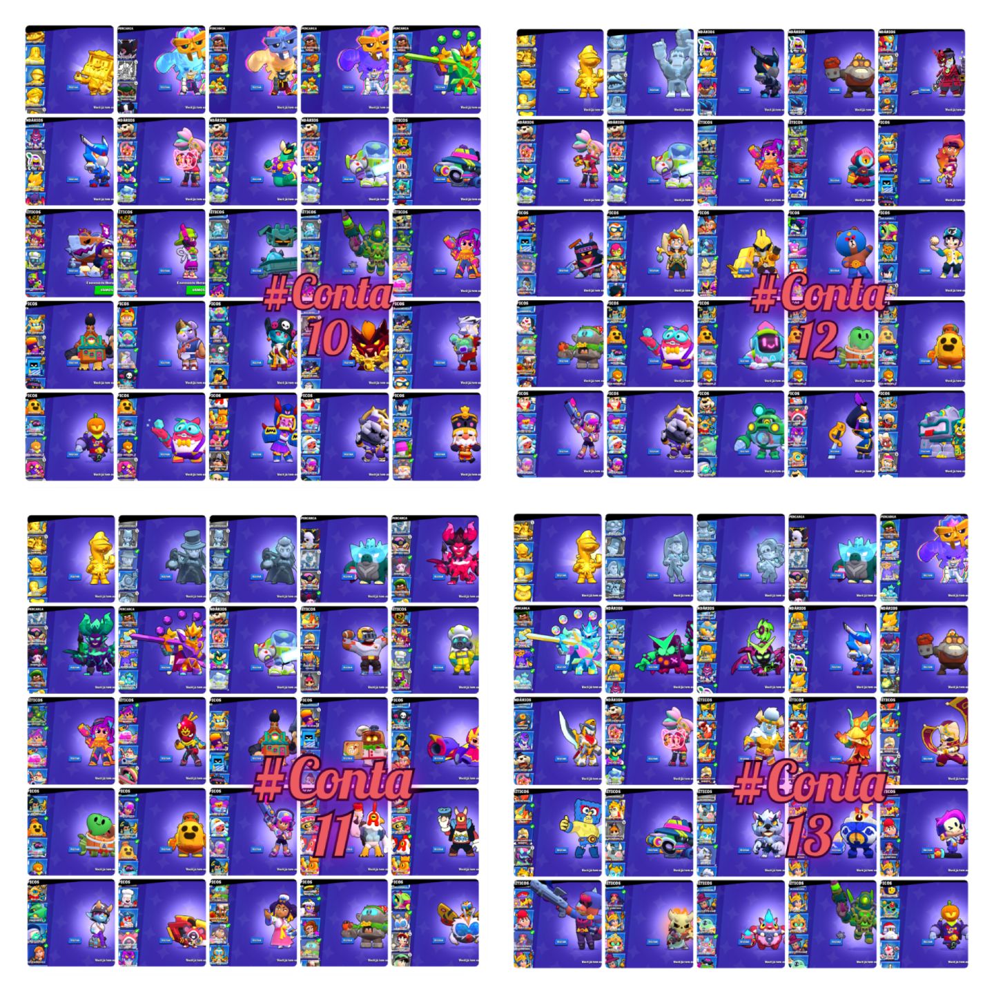 CONTAS BRAWL STARS, MELHOR PREÇO AQUI! ENTREGA AUTOMÁTICA!