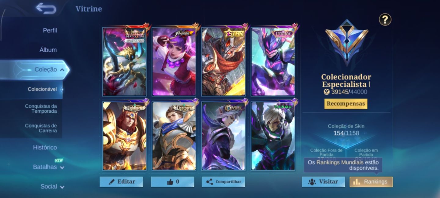 Conta Mobile legends MLBB Excelente!