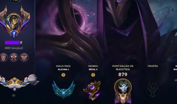 RARIDADE LVL 790! CONTA LOL PLATINA 1 | 195 SKINS | JHIN, SETT E DARIUS M7
