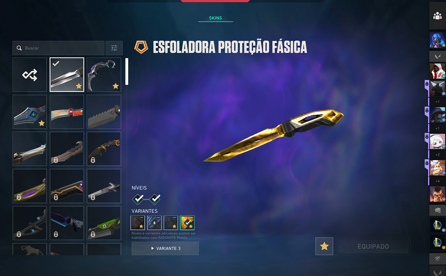 CONTA VALORANT - MUITAS SKINS - PEAK ASCENDENTE 3 - NEGOCIO VALOR