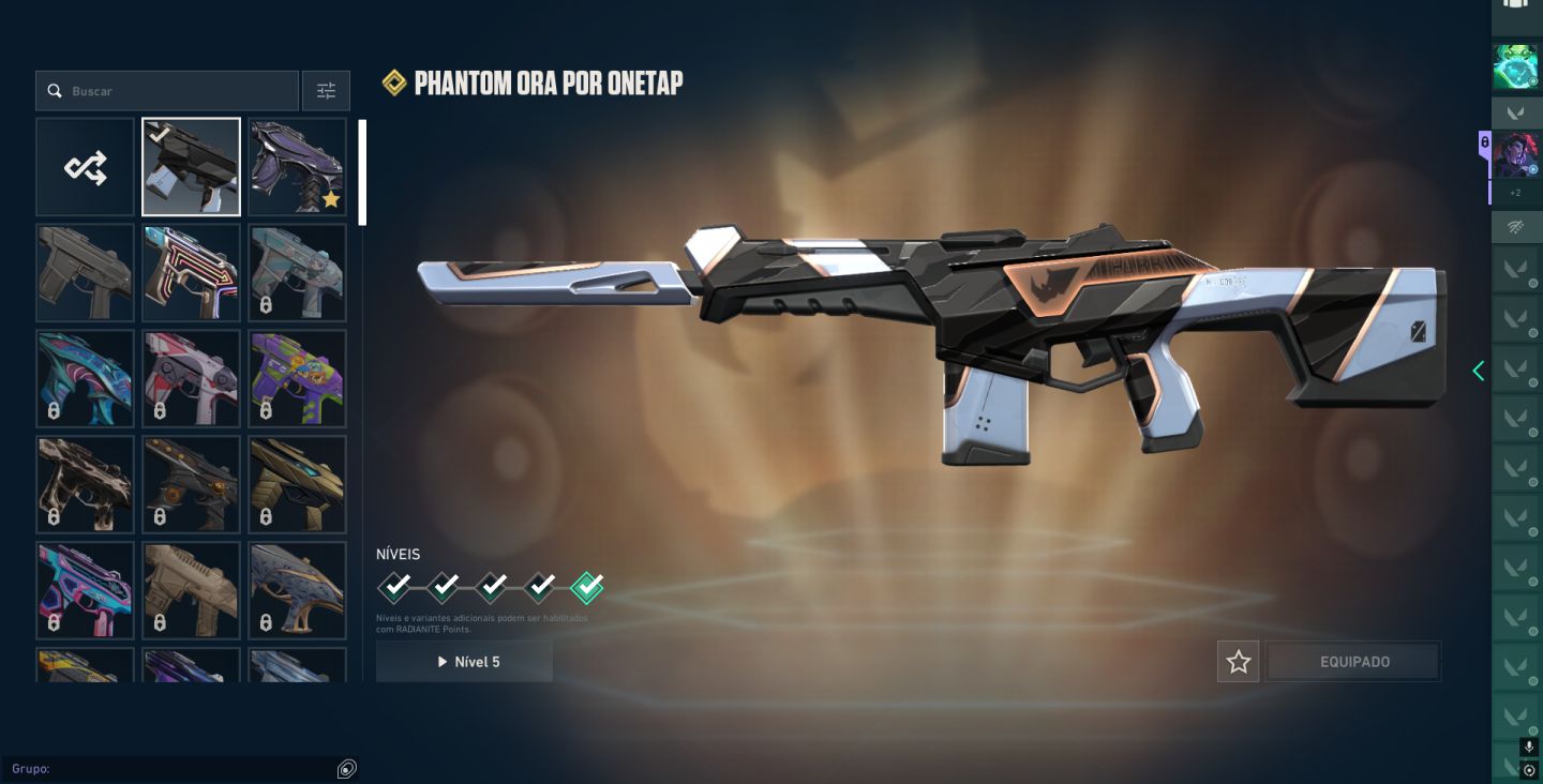 Conta de valorant com varias skins