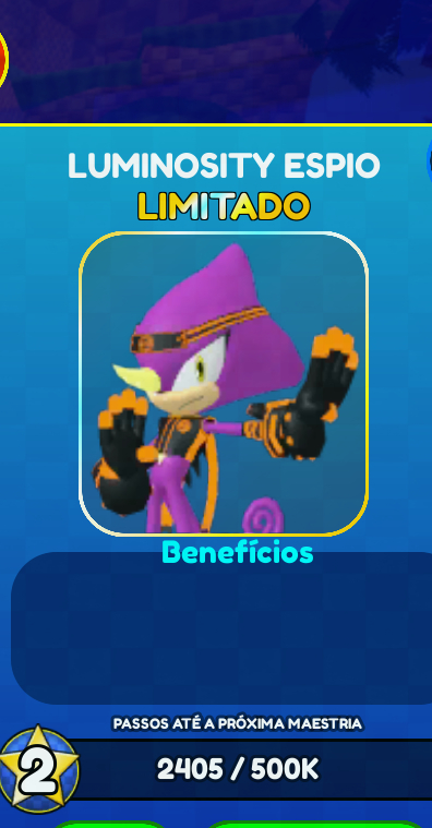 Sonic speed simulador personagem limitados!
