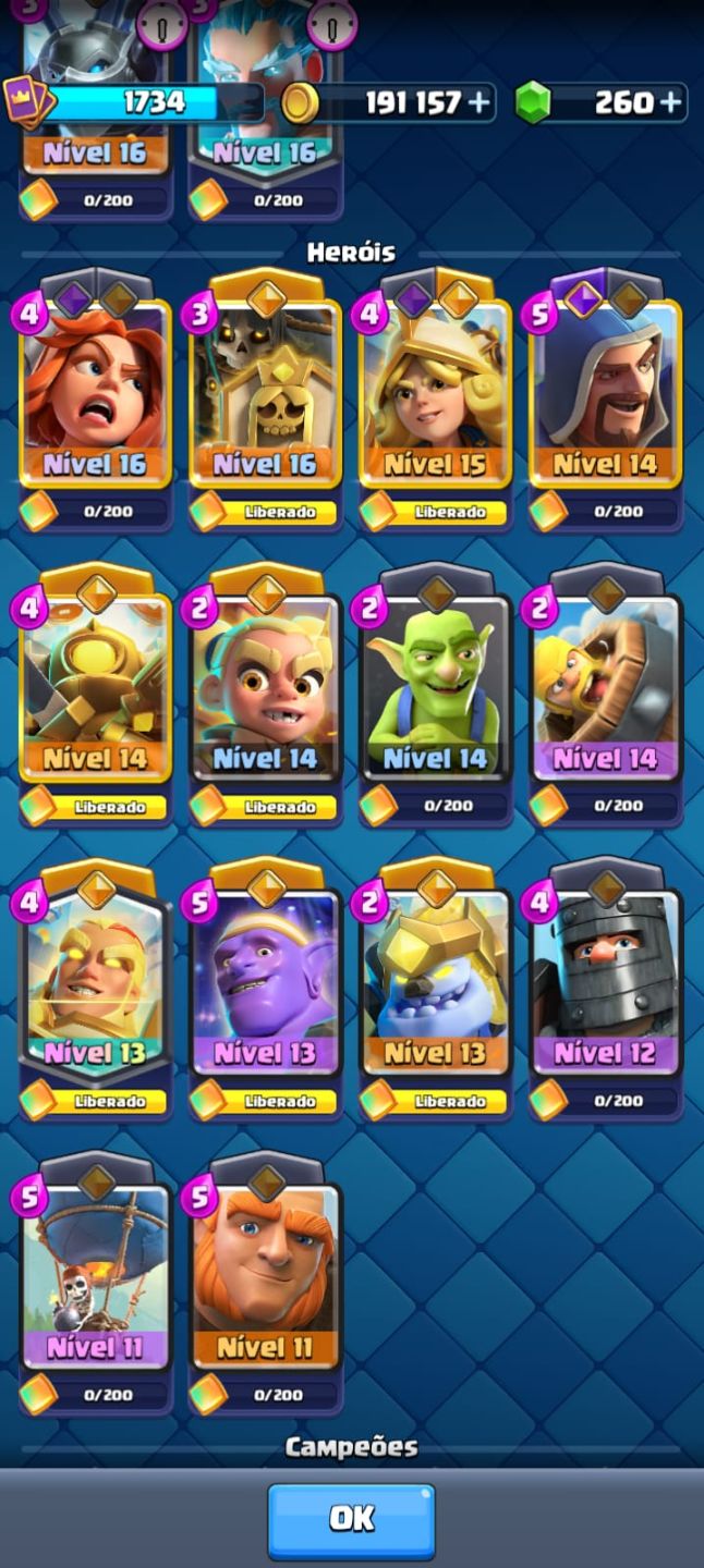 Clash Royale Conta Endgame | Rei Nível 16 | 14.000 Troféus | 9 Anos