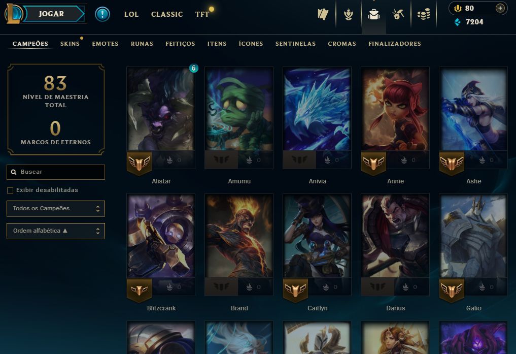 [Entrega Automática] Lol Ferro, 48 Skins, 7K Ea, Upada na Mão, 100% Segura!