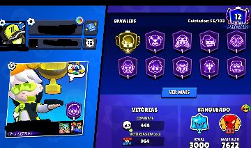 CONTA BRAWL STARS PRESTÍGIO 3 NO EDGAR E RANK LENDÁRIO 3 - SUPER OFERTA