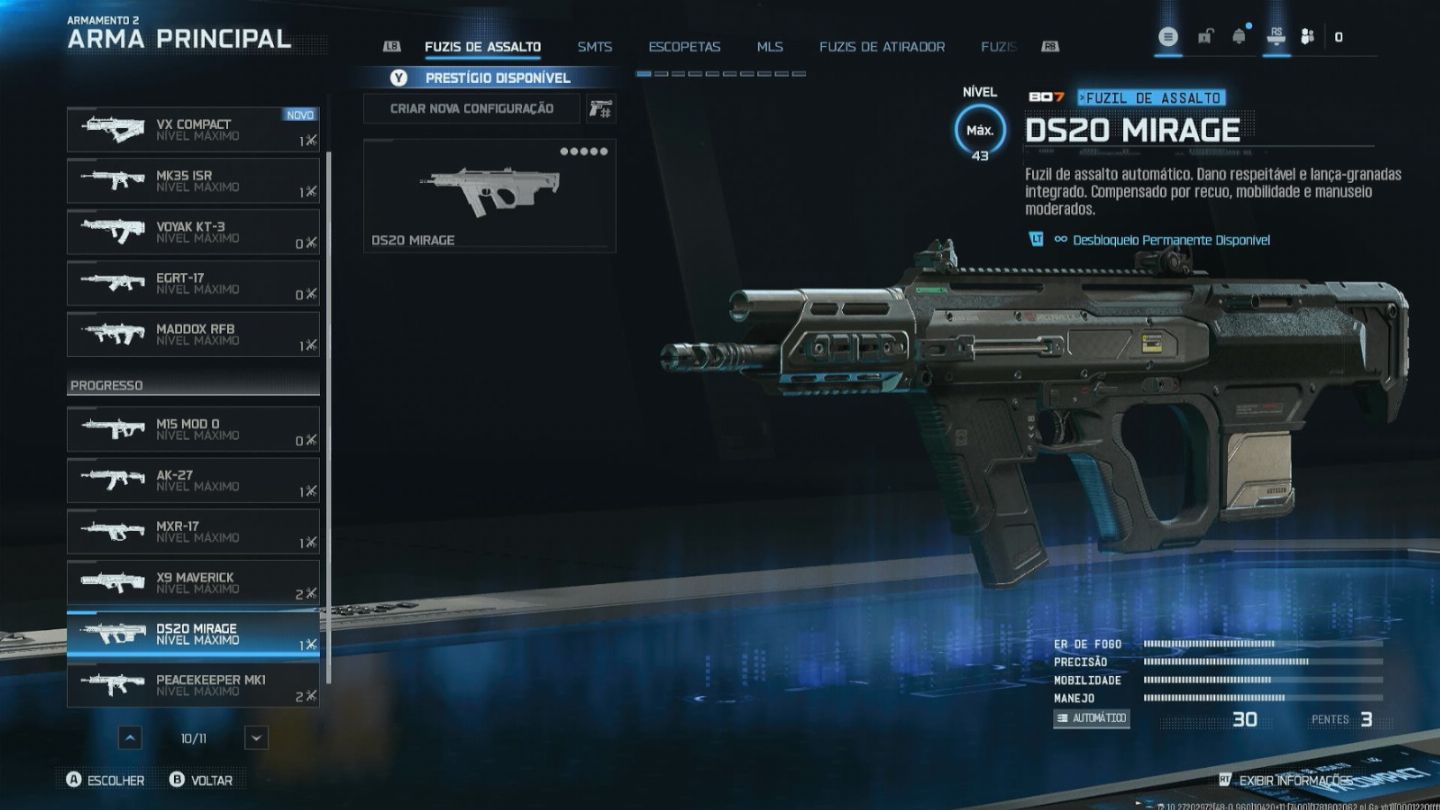 TODAS AS ARMAS UPADA + PRESTIGIO 5 - CONTAS WARZONE BO7 IMPECAVEL