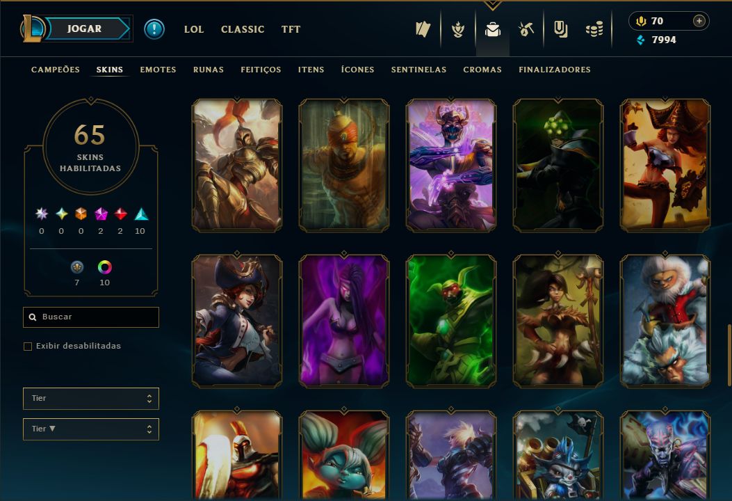 SKIN LENDÁRIA DEUS-REI GAREN + ESMERALDA NA SOLOQ / FLEX / TFT + [ TROCA NICK ]