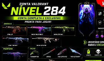 Conta valorant com várias skin