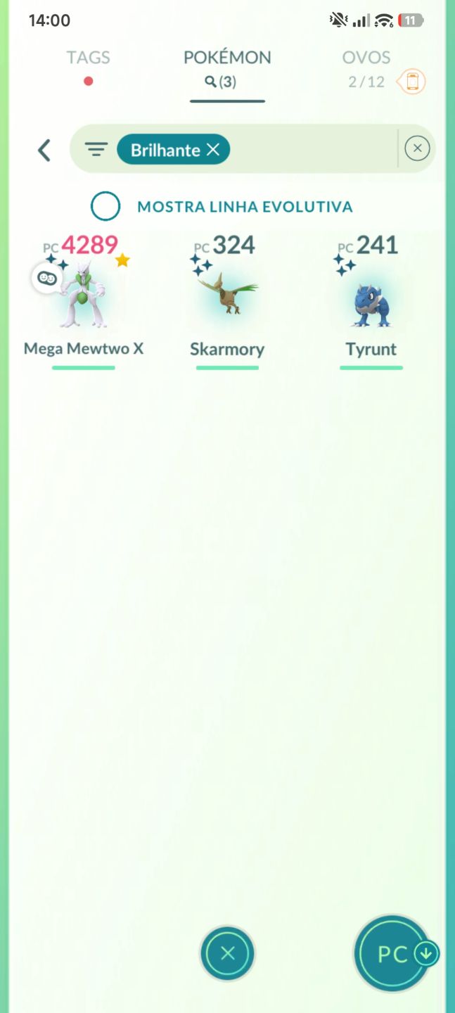 Conta Pokémon GO - Mewtwo Shiny