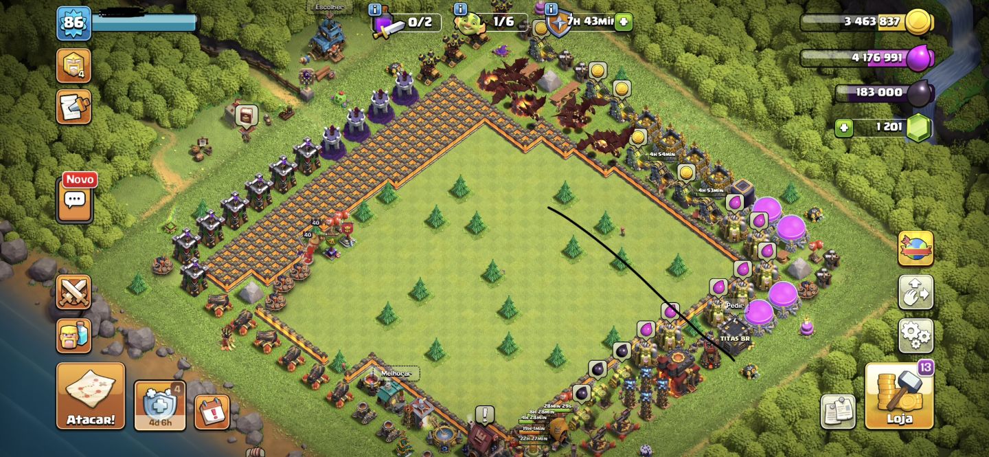 Conta COC (Clash of Clans) Cv10 full